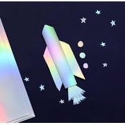 Gift Boutique 50 Metallic Holographic Card Stock Shiny Iridescent Mirror Paper Sheets Mixed Colors Foil Board Reflective Sheet for Craft Cardboard Mirrored Embossing Crafts Letter Size 8.5 x 11