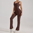 thumbnail image 2 of SRZYMJ Women's Sleeveless Jumpsuit for Yoga Fitness and Casual Wear with Flare Leg Design in Versatile Plus Size Romper, 2 of 5