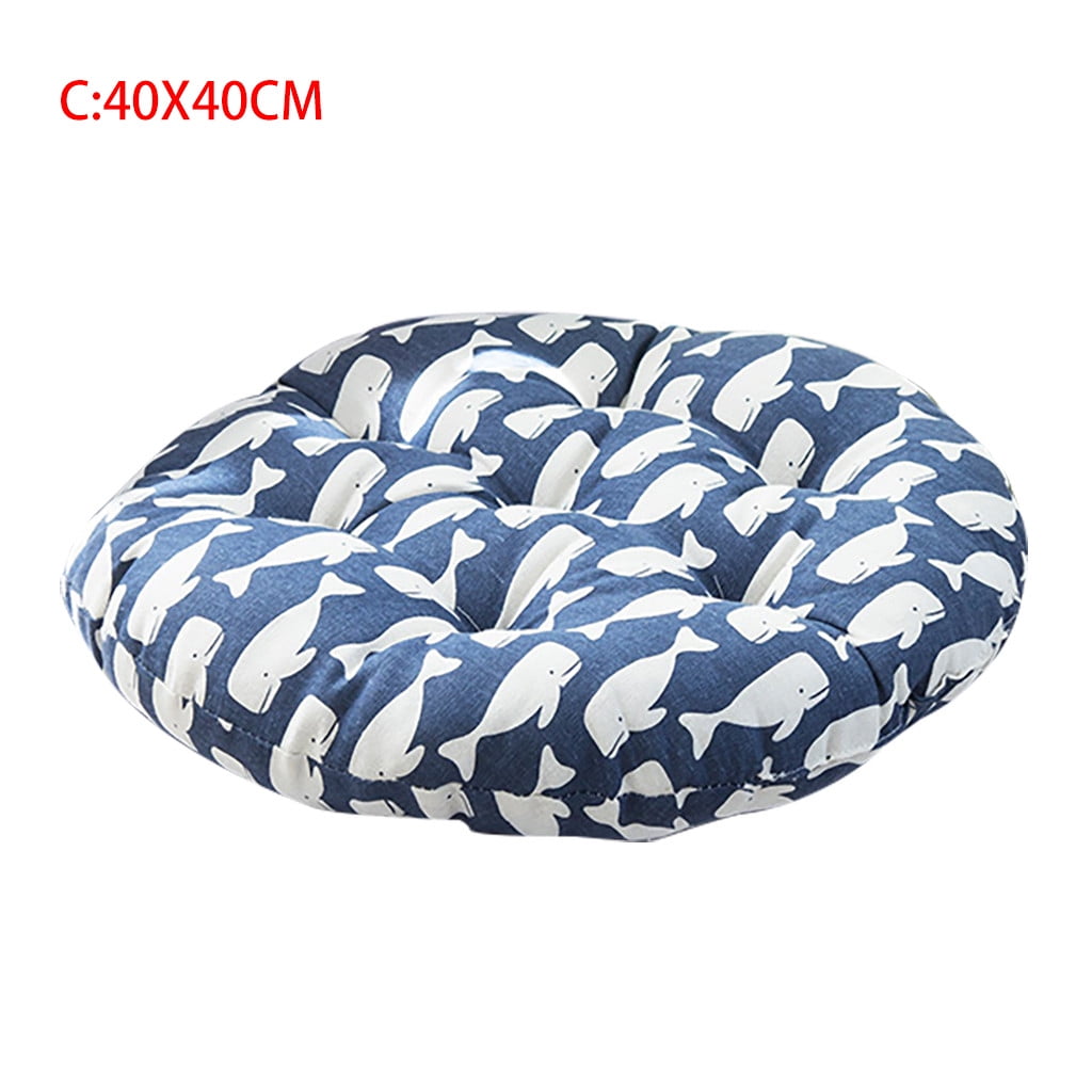 Shiusina Chair Cushion Round Cotton Upholstery Soft Padded Cushion Pad