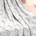 thumbnail image 3 of White Cartoon Unicorn Star Pattern Blanket,Comfortable Soft Flannel Throw Blanket,All Season,Warm Lightweight Blankets for Sofa Bed Couch Living Room Chair,30"x40", 3 of 4