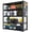 24"x47"x72", variant on Alvantor 5 Tier Storage Shelves, Metal Storage Shelving with Pegboard & Adjustable Shelf for Garage Basement, 47.2"W*18"D*78"H Black