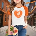 thumbnail image 1 of YUNAFFT T-shirts à Manches Courtes pour Enfants Imprimé Festival Orange Tenue Décontractée, 1 of 9