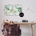 thumbnail image 3 of Layered Lush Green Plant Leaves Botanical & Floral Graphic Art Gallery Wrapped Canvas Print Wall Art, Set of 2, 3 of 7
