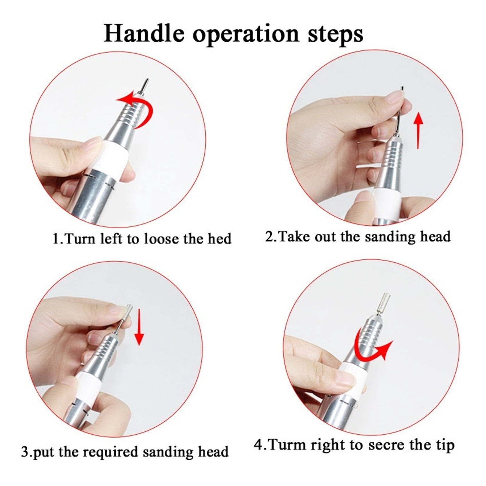 35000RPM Electric Nail Drill Machine, Professional Nail Drill Machine Sets For Manicure Nail Polish Gel Romover Pedicure Nail File Nail Art Equipmen ,Low Noise