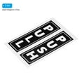 thumbnail image 3 of Unique Bargains 2'x5' PVC Adhesive Vertical Push Pull Door Sign Black 2 Set, 3 of 7
