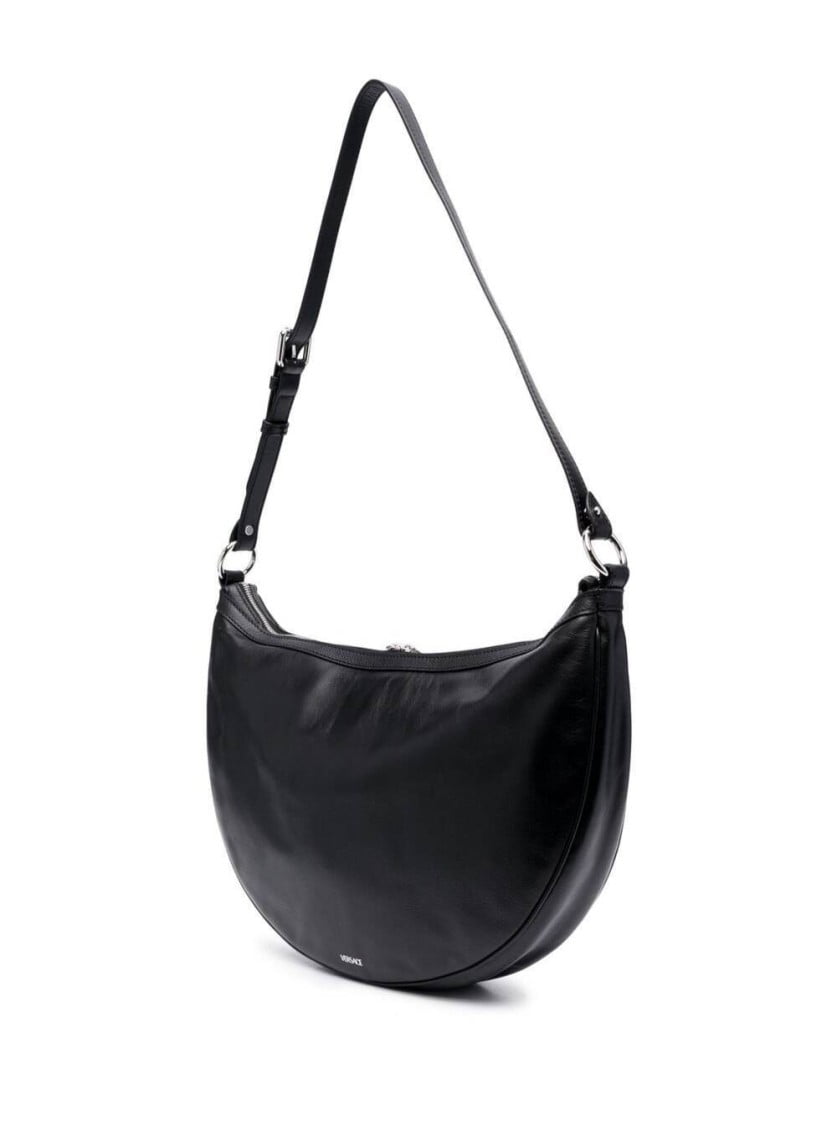 【 VERSACE 】 Repeat Mini Black Hobo Bag 10098191A058781B00P Versace Repeat Mini Black Hobo Bag - Walmart.com