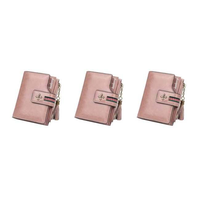 Cartera de Cuero Qarigey portátil monedero plegable para almacenamiento de dinero bolso portatarjetas de débito