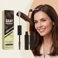 thumbnail image 3 of Hair Color Stick 2-in-1 Brush Pen for Gray Hair Coverage, Temporary Root Concealer Waterproof Long-Lasting Medium Brown 5ml, Instant Touch Up for White Regrowth at Hairline Temples Part Lines, 3 of 8