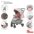 thumbnail image 3 of Carriola de Viaje Plegable con Portabebe Manubrio Reverisble-Rosa, 3 of 6