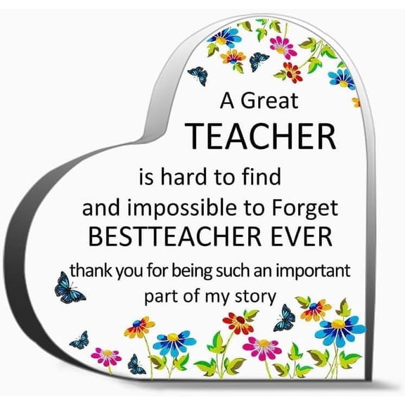 Teacher Gifts For Women Teacher Appreciation Gifts From Students Teacher Retirement Gift Ideas Best For Friends, Gifts For Family Coworker Home Decorative Signs,4x4 inch