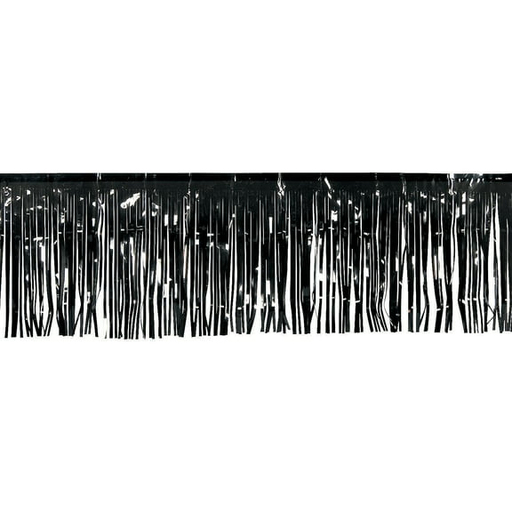 Black Metallic Float Fringe (10Ft) - Party Decor - 1 Piece