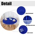 thumbnail image 3 of HAHDAXIA Round Waterproof Table Cover Elastic Tablecloth Vinyl Fitted Table Cover Elastic Edged Plastic Table Cover Fits Tables up to 36"-44" R Blue, 3 of 7