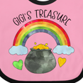 thumbnail image 4 of Inktastic Gigi's Treasure St. Patrick's Day Rainbow and Gold Boys or Girls Baby Bib, 4 of 4