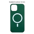 thumbnail image 1 of Funda para teléfono Funda de silicona para teléfono Protector móvil a prueba de polvo a prueba de agua, Reemplazo para iPhone 12 mini, Verde Inevent EL001262-05, 1 of 7