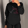 thumbnail image 2 of Gibobby Sudaderas para Mujer Sudadera de Cuello Redondo Sudadera de algodón para Mujer Sudadera Ligera Sudadera para Mujer(A,CH), 2 of 4