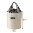thumbnail image 5 of Round Lunch Insulated Bags Lunch Box for Women Men Lunch Tote Bag, Leakproof Thermal Cooler Sack Food Handbags Case for Work School, 5 of 8