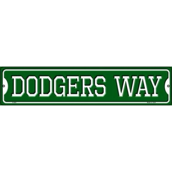 Smart Blonde K-985 4 x 18 in. Dodgers Way Novelty Small Metal Street Sign