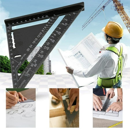 

ManxiVoo 90 Degree Thickened Square Aluminum Alloy Woodworking Measurement Square