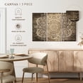 thumbnail image 5 of Elephant Stock Mandala On Wood Wall Art - Horizontal Multi Panel Canvas - Living Room Wall Decor - Decor Elements Multi Panel - Beige And Gray Decor - 65" x 42", 5 of 8