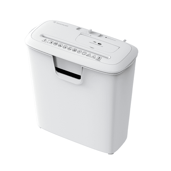 Bonsaii Home Office Shredder, 8-Sheet Strip-Cut, Shreds CDs/Credit Cards, Features Overheat Protection, 3.4-Gallon Bin, White