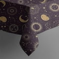 thumbnail image 4 of Dark Purple Sun Moon Star Pattern Rectangle Tablecloth 60"x120",Waterproof Polyester Rectangle Table Cloth, Wipeable Spillproof Polyester Tablecloth for Dining, Camping, Indoor and Outdoor, 4 of 6