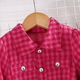 thumbnail image 4 of KYAIGUO Kids Baby Girl Dresses Spring Fall Long Sleeve Dress Skirt Outfits Clothes Plaid Princess Skirt Dress for 4-7T, 4 of 9