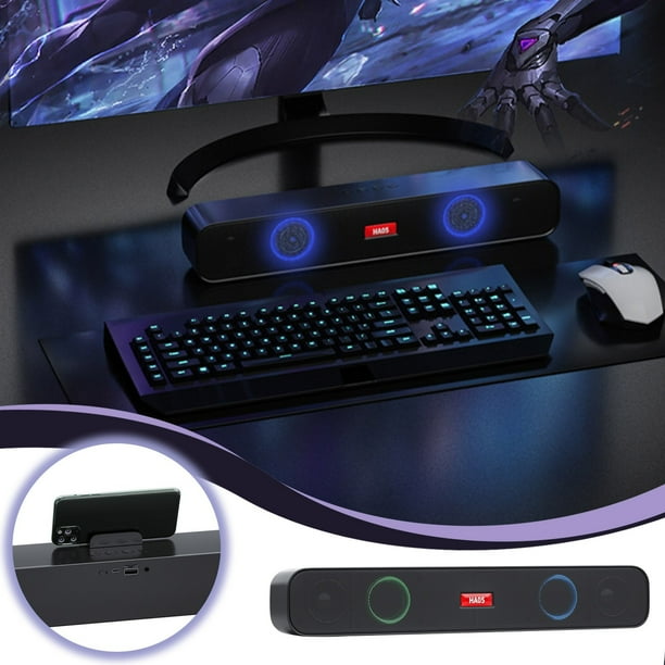 Altavoz portátil inalámbrico recargable manos libres soporte altavoz Bluetooth sistema estéreo soporte de montaje para teléfono para teléfonos inteligentes Android altavoz bluetooth