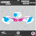 thumbnail image 2 of Kalair GFX Graphics Kit for Kawasaki KDX200 (1991-1994) Legend Series, 2 of 5
