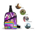thumbnail image 5 of Lsque Geometry Dash Pattern Chest Package – Foldable Waterproof Chest Bag with Adjustable Shoulder Strap, Double Zipper Compartments & D-Buckle Design, 5 of 7
