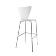 thumbnail image 3 of LexMod Arne Jacobsen Style Series 7 Bar Stool Chair in White, 3 of 3