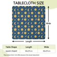 thumbnail image 2 of Blue Sun Moon Star Pattern Square Fitted Tablecloth with Elastic Edge,Square Table Cover,Washable Elastic Table Cover for Home Kitchen Party Decor 36"x36", 2 of 6