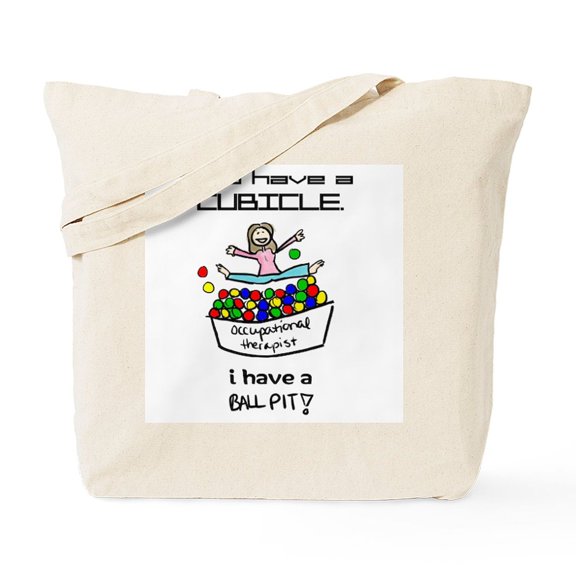 CafePress - I Have A Ball Pit OT Tote Bag - Unisex Canvas Tote Bag, Beige, 1-Piece