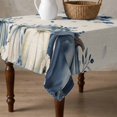thumbnail image 4 of Blue Fall Pumpkins Table Cloth Waterproof Tablecloths, Thanksgiving Maple Leaf Tree Tablecloth Dining Table Cover for Kitchen Party Tabletop Outdoor, Square Tablecloth 60x60 Inch, 4 of 9