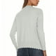 thumbnail image 4 of Neewe Women's Plain Knit Open Front Sweater Long Sleeve V Neck Button Loose Short Cardigan Outerwear Coats, 4 of 7