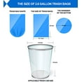 thumbnail image 6 of Small Trash Bag, 2.6 Gallon Garbage Bags FORID Bathroom Trash can Liners for Bedroom Home Kitchen 150 Counts 5 Color, 6 of 11