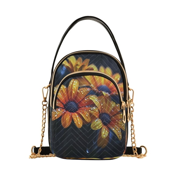 DIXRUYEE Cross Body Fashion Shoulder Waist Purse Bags Dew-kissed Orange Blossoms Pocket Handbags