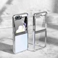 thumbnail image 1 of Case for Samsung Galaxy Z flip 5 5G 2023, Clear Slim Phone Case with Transparent Hard PC Back, Soft TPU Edges, 1 of 5