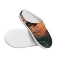 thumbnail image 3 of Kdxio Sunset Dancing Dolphin B Women's Men's Slippers Plush Slip-On House Slipper for Winter Indoor Soft Cushion Non-slip Fluffy Slides Slippers-11, 3 of 7