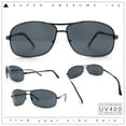 thumbnail image 2 of Mens Classic Air Force Officer Agent Metal Rim Cop Sunglasses Gunmetal - Black, 2 of 8