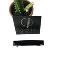 thumbnail image 7 of No slip small shiny black acetate barrette hair clip lined by Loctia, 7 of 7