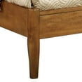 thumbnail image 2 of Wooden Eastern King Size Bed with Panel Headboard Oak Brown - Saltoro Sherpi, 2 of 6