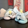 thumbnail image 2 of Lindo Dumbo Timothy con capucha en forma de U almohada para el cuello relleno Anime encantador viaje Blackout cuello almohada para siesta para oficina almohada chica, 2 of 5