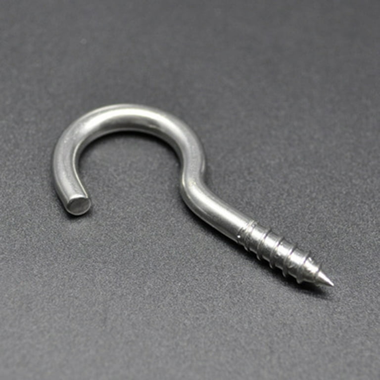 20 PCS M3/M4/M5 Eye-Shape Ring Hooks Metal Cup Hooks Stainless