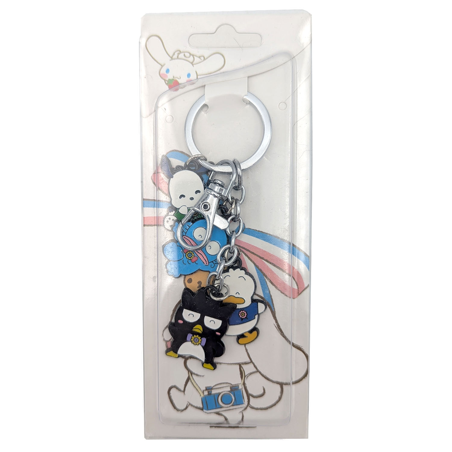 Badtz-Maru Hangyodon Pochacco Pekkle - Hello Kitty 1" Keychain 4 pc. Pendant