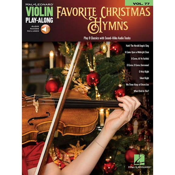 Favorite Christmas Hymns: Violin Play-Along Volume 77