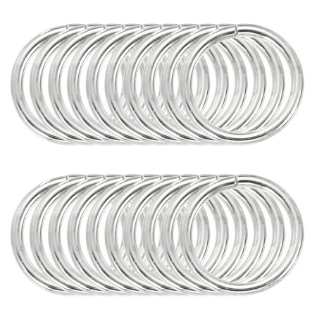 Uxcell 100 Pcs Metal Hoop Rings for Craft 0.5 Inch Floral Wreath Macrame Hoops Dream Catcher Rings for DIY Crafts Macrame Plant Hangers, Silver