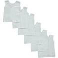 thumbnail image 1 of Bambini White Tank Top 6 Pack Large, 1 of 2
