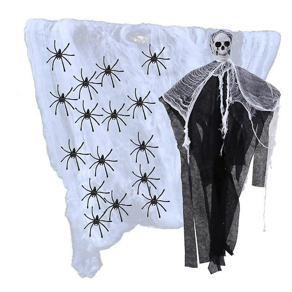 1 juego de decoración colgante de calavera para decoraciones de Halloween