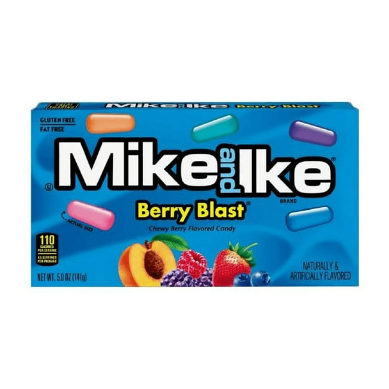 Variety Pack Mike and Ike Candy Assortment, Sour Blue Raspberry