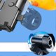 thumbnail image 4 of Motorcycle Phone Holder Cute Helmet Look Shock Proof Adjustable Angle Phone Mount Navigation Bracket for Electric Bike Blue Handlebar Style Small Size, 4 of 4